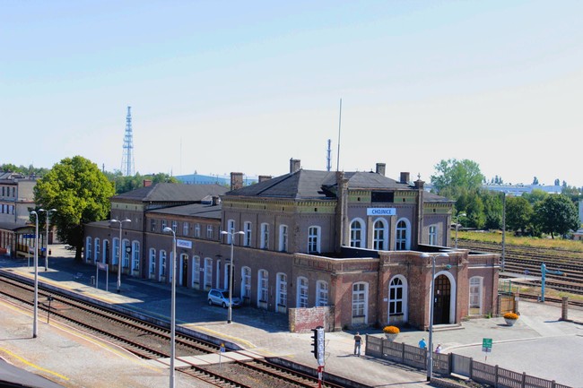 Budynek dworca w Chojnicach