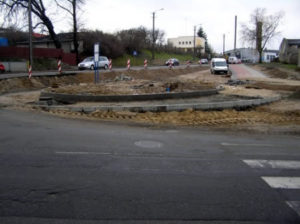 Zdjęcia z realizacji inwestycji - Przebudowa układu drogowego Chojnice - Charzykowy