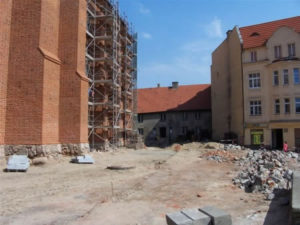 Zdjęcia z realizacji inwestycji - Program Restauracji Obiektów Dziedzictwa Kulturowego w Chojnicach