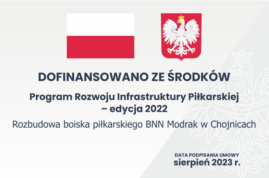 Tablica z informacją o dofinansowaniu