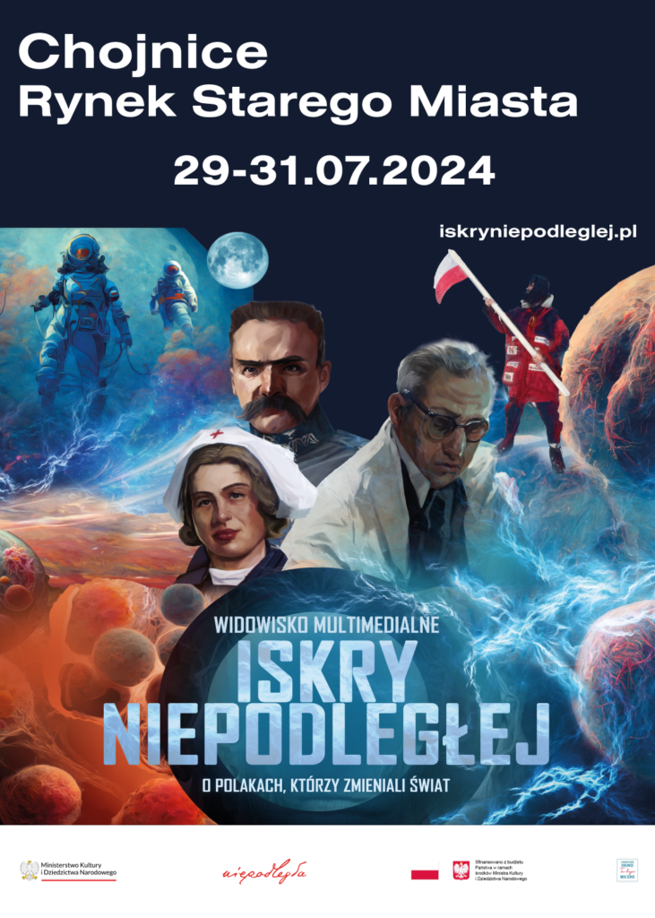 Plakat promujący wystawę ISKRY NIEPODLEGŁEJ