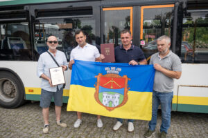 Przekazanie autobusu z MZK Chojnice dla Korsunia Szewczenkowskiego