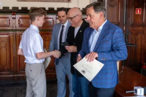Wręczenie nagród Burmistrza Miasta Chojnice dla najlepszych uczniów