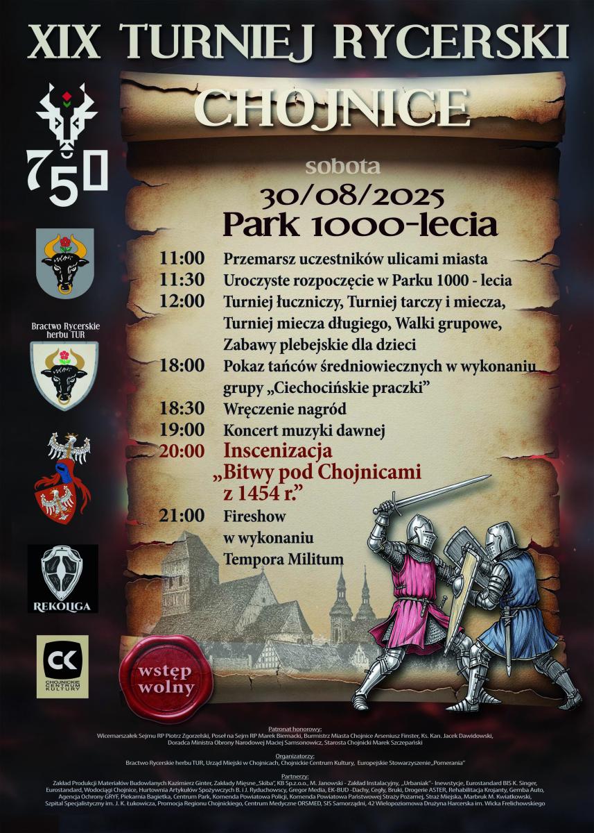 Plakat XIX Turniej Rycerski