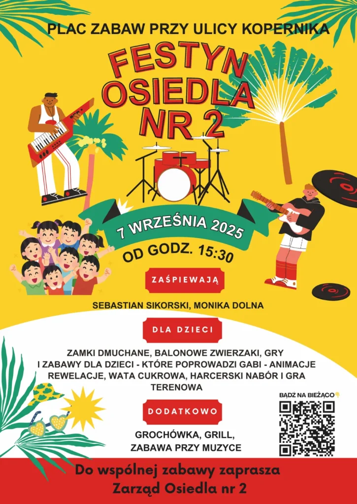 7 września 2025, godz. 15:30 - Festiwal Osiedla nr 2 w Chojnicach