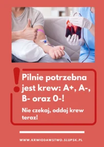 Plakat - krwiodawstwo