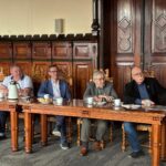 Członkowie delegacji z Gminy Świecie oraz radny Rady Miejskiej w Chojnicach Bogdan Kuffel