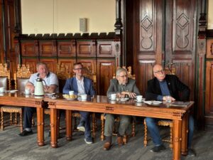 Członkowie delegacji z Gminy Świecie oraz radny Rady Miejskiej w Chojnicach Bogdan Kuffel