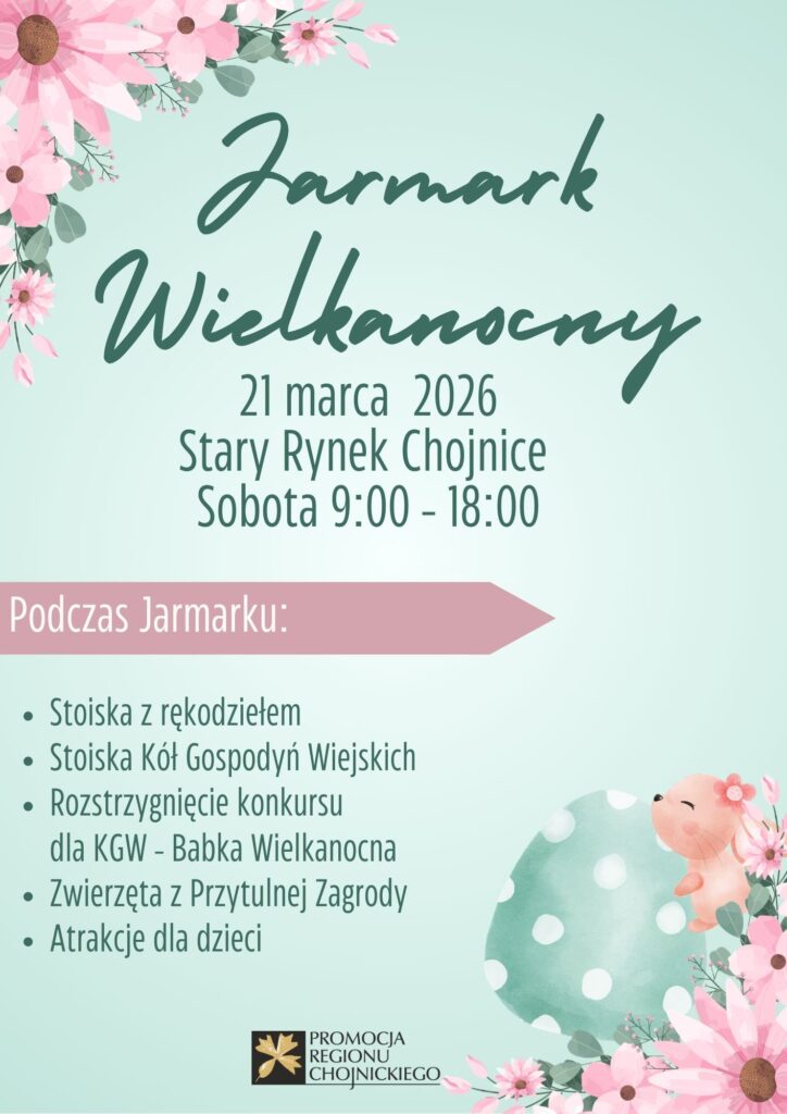 Plakat dotyczący Jarmarku Wielkanocnego