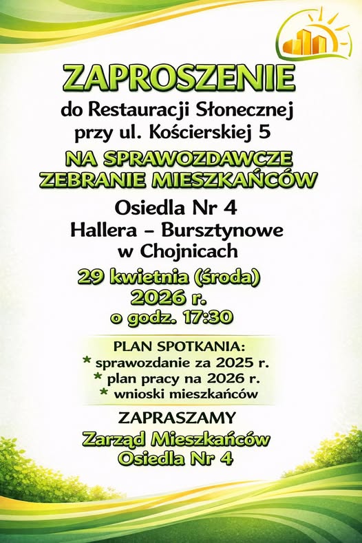 Plakat informujący o spotkaniu