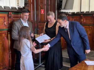 Wręczenie Nagród Burmistrza dla najzdolniejszych uczniów