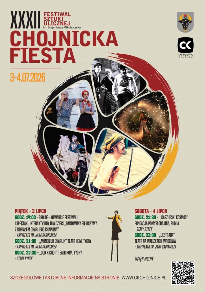 Plakat XXXII Festiwalu Sztuki Ulicznej