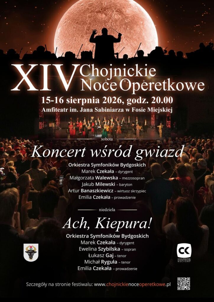 Plakat XIV Chojnickich Nocy Operetkowych