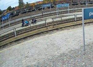 Akcja ratunkowa na chojnickim dworcu kolejowym
