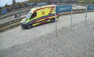 Akcja ratunkowa na chojnickim dworcu kolejowym