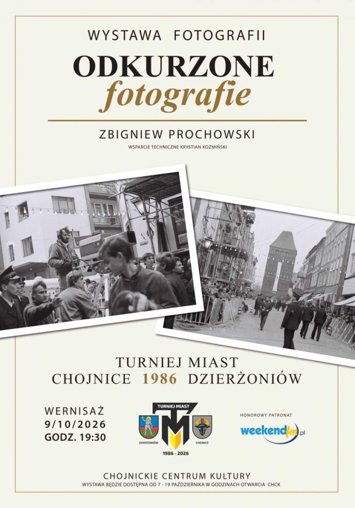 Plakat wystawy fotografii Zbigniewa Prochowskiego
